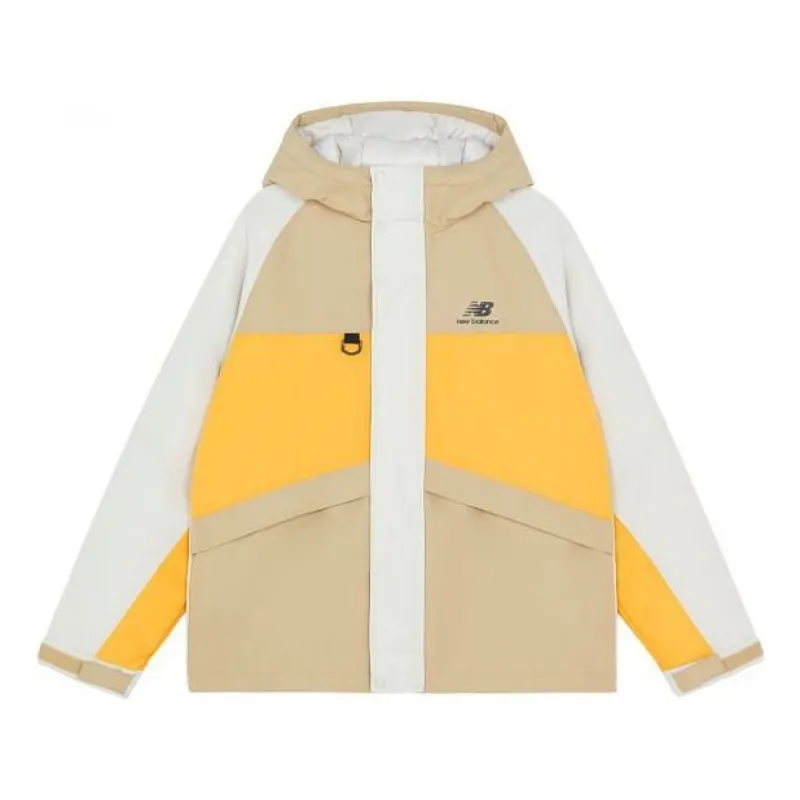 New Balance Trendy Color Block Jacket 'Beige White Yellow' AMJ13330-AUL sold by KicksCrew