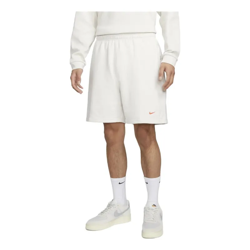 Nike Solo Swoosh French Terry Shorts 'White' DX0818-030 sold by KicksCrew