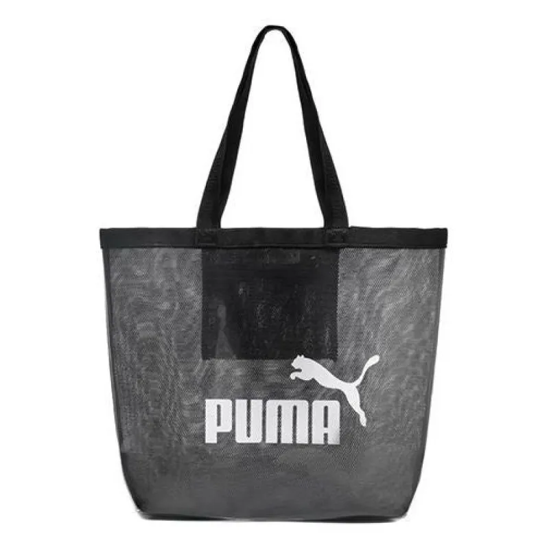 (WMNS) Puma Core Transparent Shopper Bag 'Black White' 07887101 sold by KicksCrew