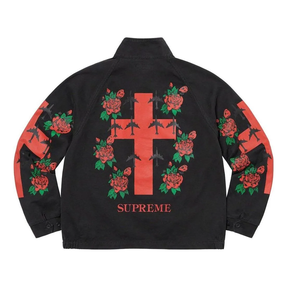 Supreme Destruction Of Purity Harrington Jacket 'Black Red Green' SUP-SS23-192 sold by KicksCrew product image thumbnail 2