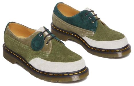 Dr.Martens 1461 Made in England Deadstock Leather Oxford Shoes 'Multicolor - Quilon Suede' 31079649 sold by KicksCrew