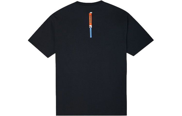 Converse Star Chevron Printing Sports Round Neck Short Sleeve T-Shirt 'Black' 10022774-A02 sold by KicksCrew product image thumbnail 2