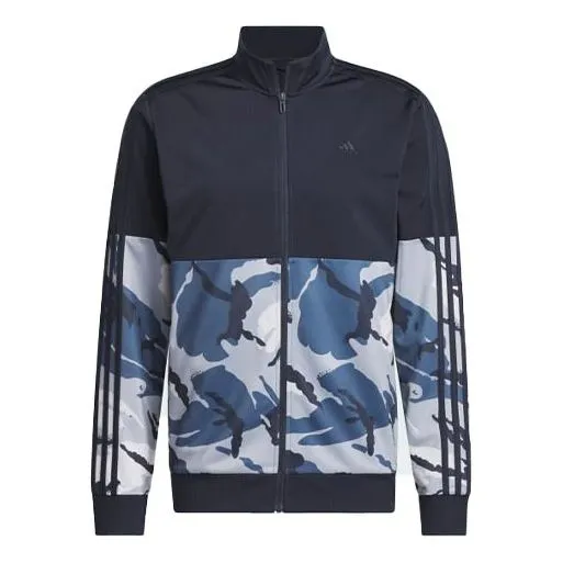 adidas Essentials Camo Tricot Track Jacket 'Legend Ink' IT0559 sold by KicksCrew