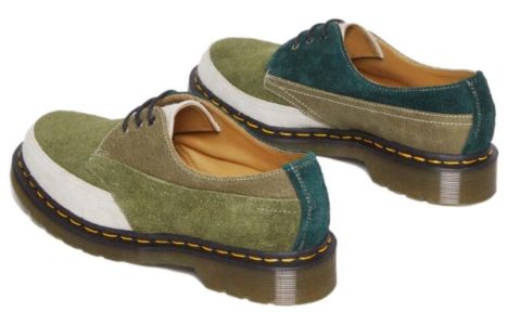 Dr.Martens 1461 Made in England Deadstock Leather Oxford Shoes 'Multicolor - Quilon Suede' 31079649 sold by KicksCrew