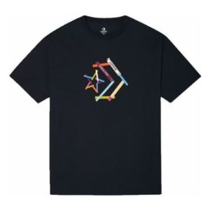 Converse Star Chevron Printing Sports Round Neck Short Sleeve T-Shirt 'Black' 10022774-A02 sold by KicksCrew