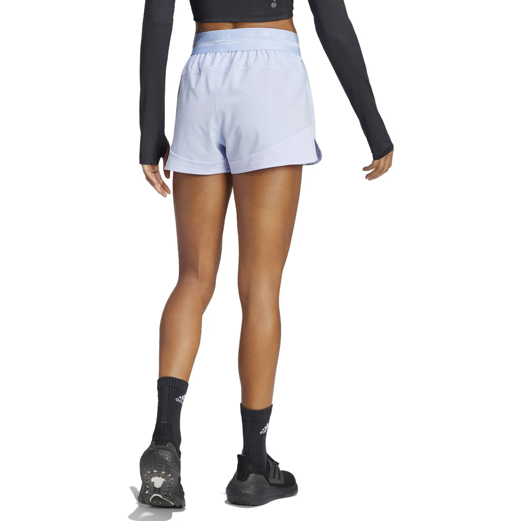 (WMNS) adidas Training Hyperglam Pacer Shorts Asia Sizing 'Teal' IC8058 sold by KicksCrew product image thumbnail 3