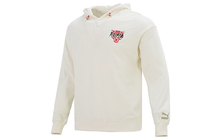 Puma Logo Tiger Hoodie 'Beige' 536573-93 sold by KicksCrew product image thumbnail 2