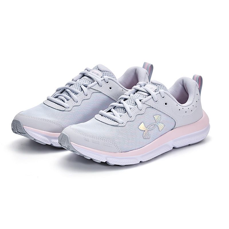 (GS) Under Armour Assert 10 AC 'Halo Grey Pink Sugar' 3026189-102 sold by KicksCrew product image thumbnail 2