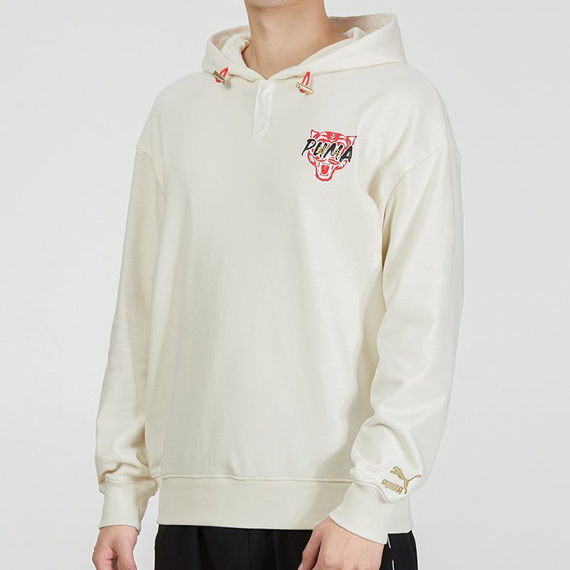 Puma Logo Tiger Hoodie 'Beige' 536573-93 sold by KicksCrew product image thumbnail 5
