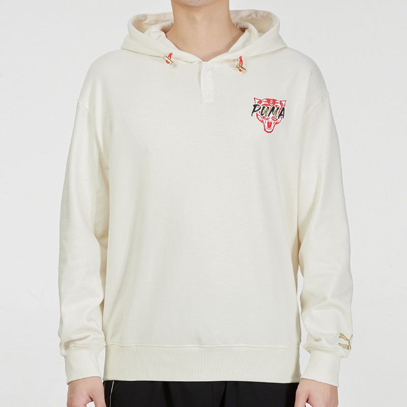 Puma Logo Tiger Hoodie 'Beige' 536573-93 sold by KicksCrew product image thumbnail 3