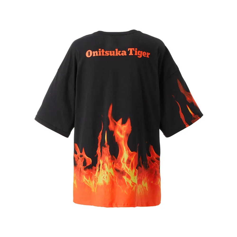 Onitsuka Tiger Flame Graphic Long Sleeve T-shirt 'Black' 2183B024-003 sold by KicksCrew product image thumbnail 2