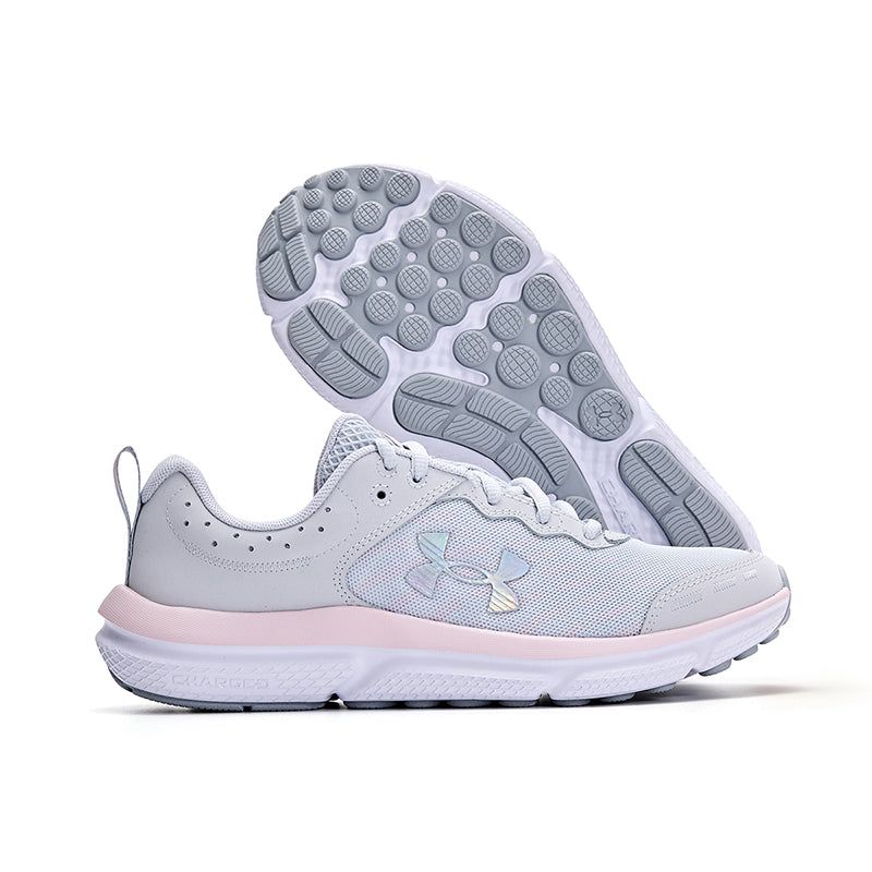 (GS) Under Armour Assert 10 AC 'Halo Grey Pink Sugar' 3026189-102 sold by KicksCrew product image thumbnail 8
