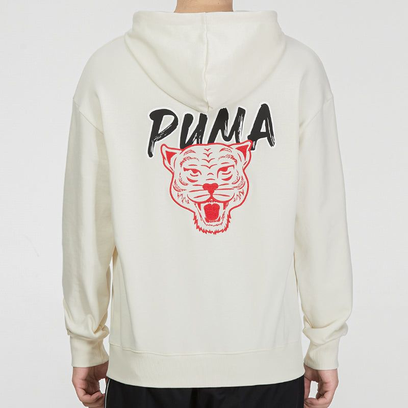 Puma Logo Tiger Hoodie 'Beige' 536573-93 sold by KicksCrew product image thumbnail 4