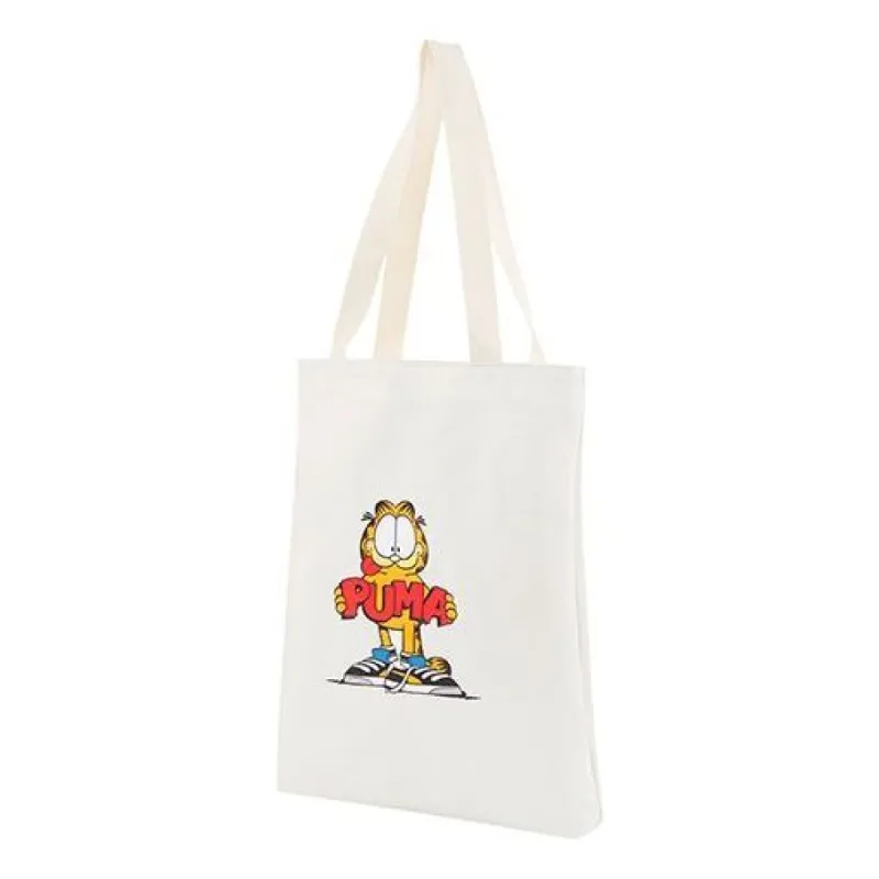Puma x Garfield Shopper Tote Bag 'White Yellow Red Black Blue' 078961-01 sold by KicksCrew