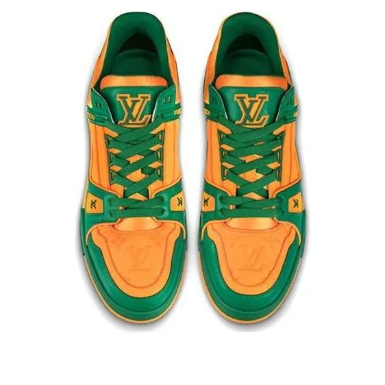 LOUIS VUITTON Trainers 'Orange Monogram with Green' 1A8WFP sold by KicksCrew