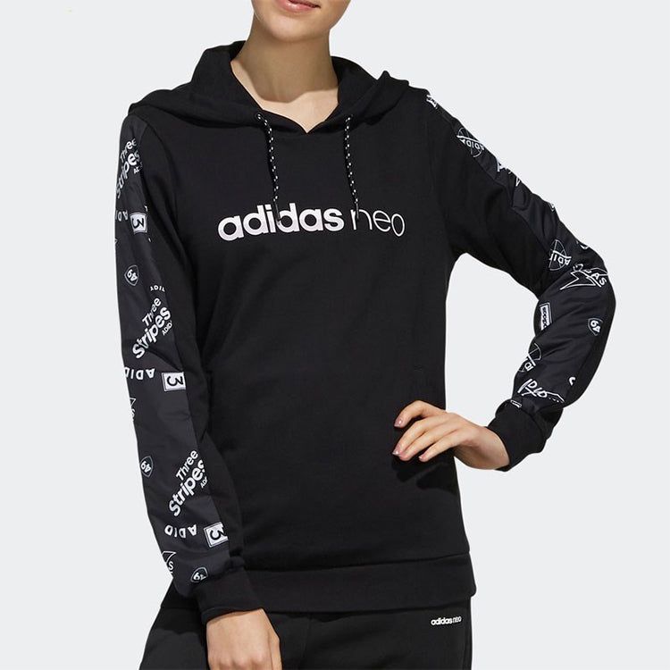 (WMNS) Adidas Neo FAV Hoodies 'Black' FK6928 sold by KicksCrew product image thumbnail 3