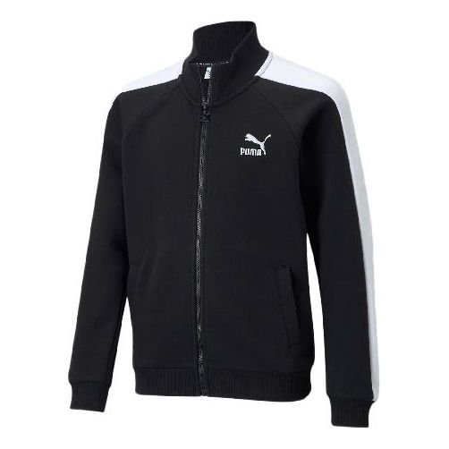 (GS) Puma Classics T7 Track Jacket 'Black White' 530210-01 sold by KicksCrew