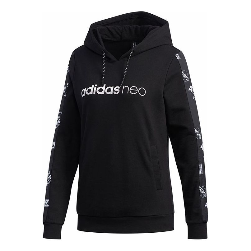 (WMNS) Adidas Neo FAV Hoodies 'Black' FK6928 sold by KicksCrew