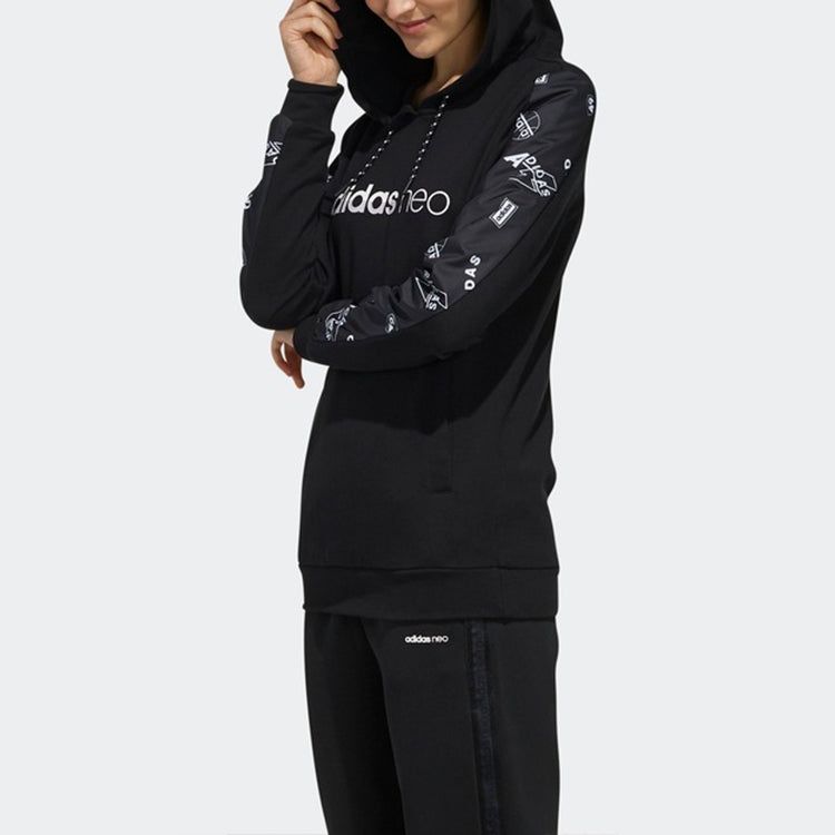 (WMNS) Adidas Neo FAV Hoodies 'Black' FK6928 sold by KicksCrew product image thumbnail 5