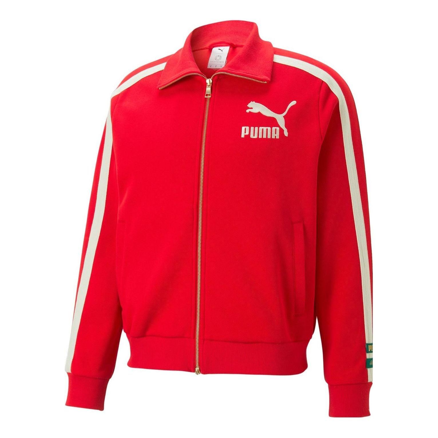 PUMA x Rhuigi T7 Track Jacket 'Red White' 539508-11 sold by KicksCrew
