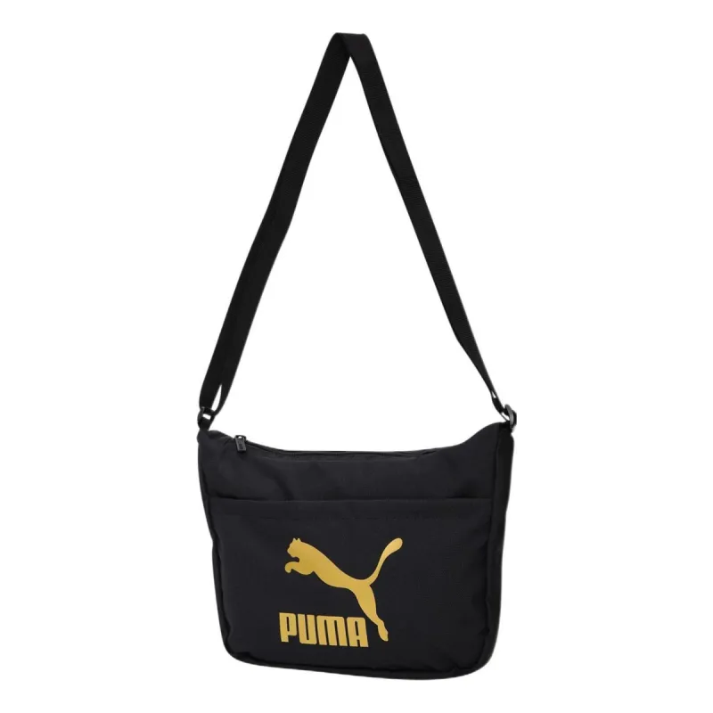 Puma Originals Urban Mini Messenger Shoulder Bag 'Black Gold' 078817-01 sold by KicksCrew