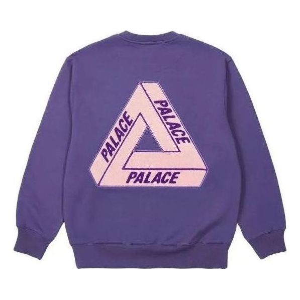 Palace S23 Fleece Tri-Ferg Crew Sweater 'Purple' PLC23029 sold by KicksCrew