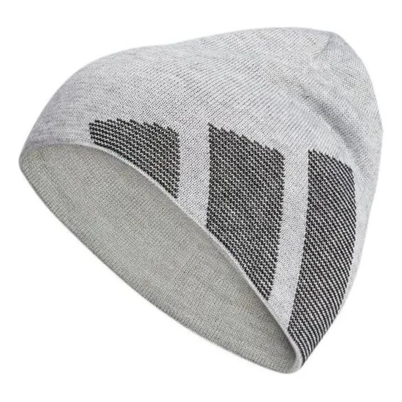adidas 3Bar Logo Beanie 'White Grey' GU8619 sold by KicksCrew