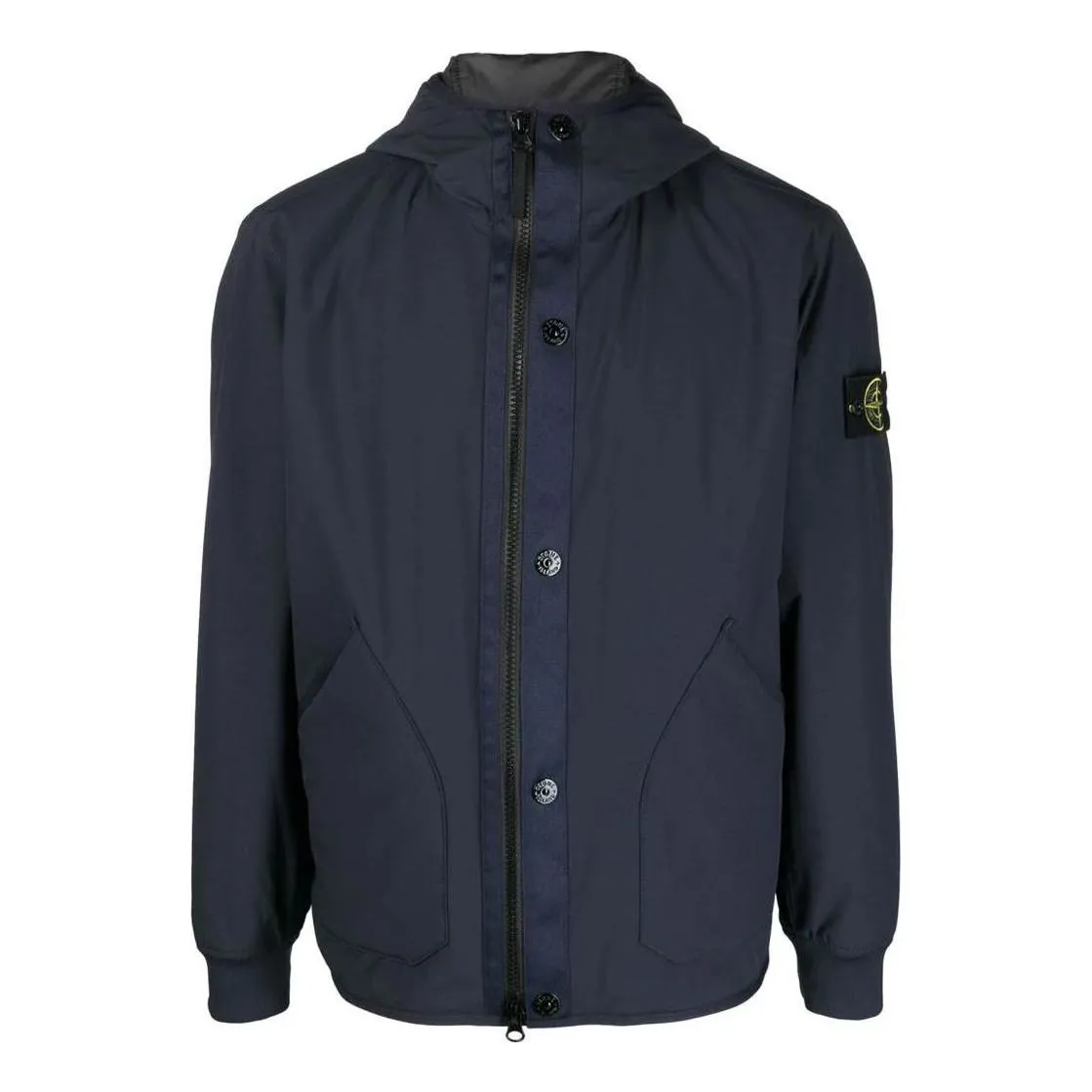 STONE ISLAND Plain Logo Jackets 'Navy' 791541027-V0020 sold by KicksCrew