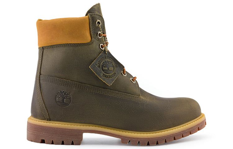 Timberland Premium 6 Inch Waterproof Boot 'Olive Green Yellow' A6291 sold by KicksCrew product image thumbnail 2