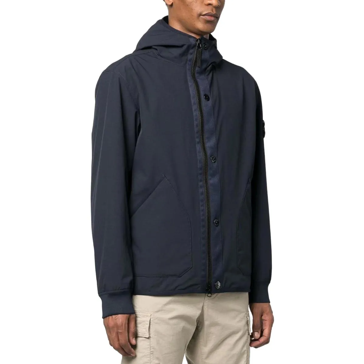 STONE ISLAND Plain Logo Jackets 'Navy' 791541027-V0020 sold by KicksCrew product image thumbnail 3