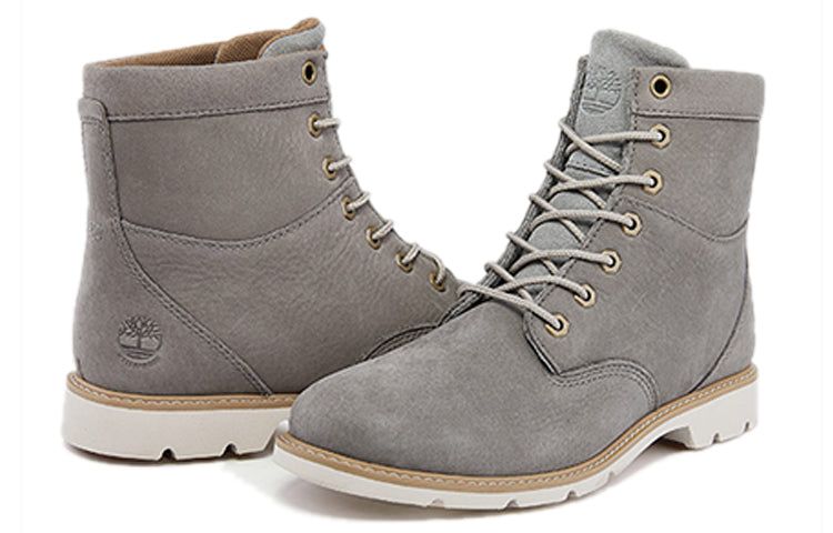(WMNS) Timberland Campton 6 Inch Waterproof Boots 'Grey Nubuck' A2D75 sold by KicksCrew product image thumbnail 4