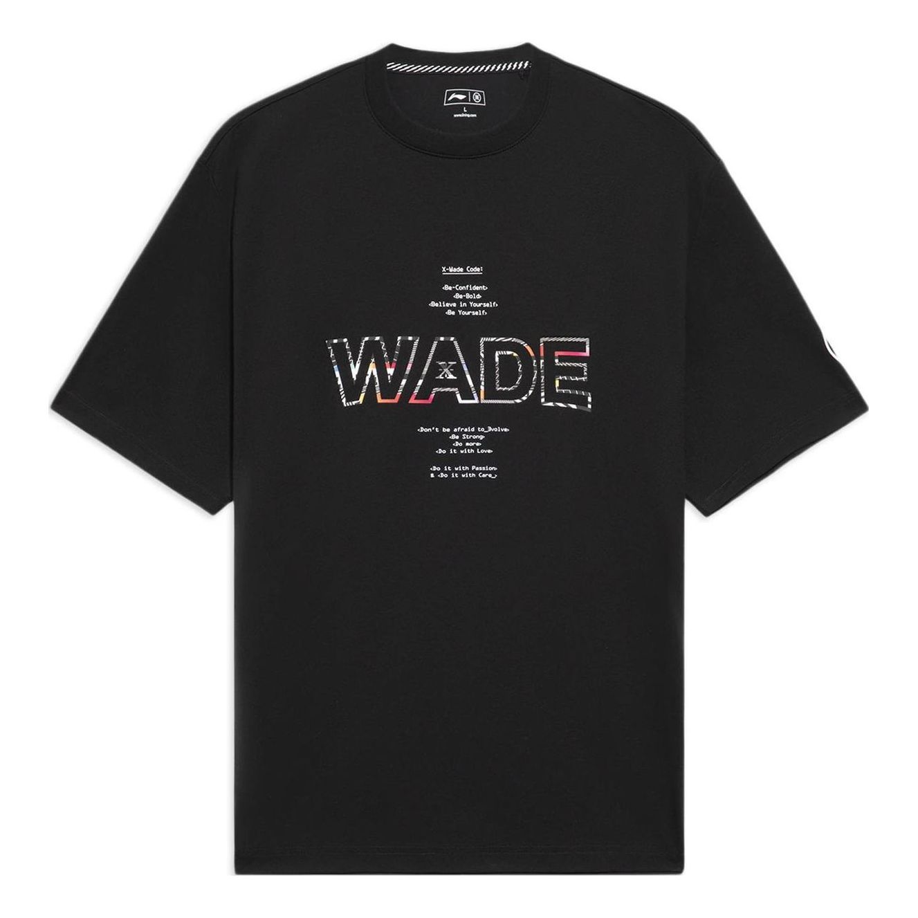 Li-Ning Way Of Wade Graphic Loose Fit T-shirt 'Black' AHSS435-1 sold by KicksCrew