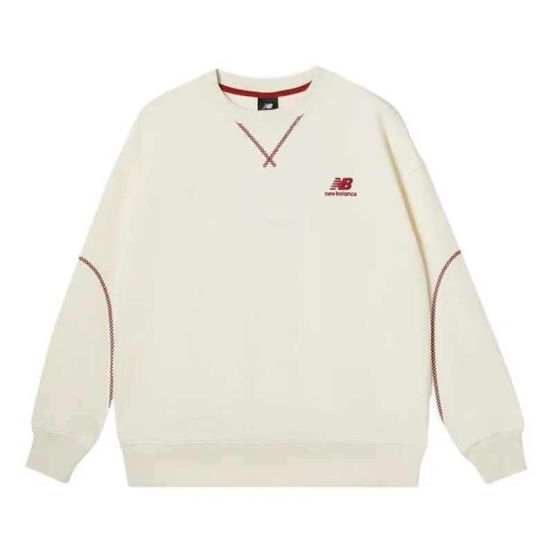 (WMNS) New Balance Athletics LNY French Terry Crewneck 'Beige' AWT31570-CIC sold by KicksCrew