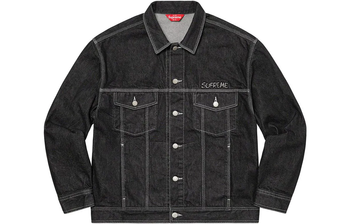 Supreme FW20 Week 1 Denim Jacket 'Black' SUP-FW20-008 sold by KicksCrew product image thumbnail 2
