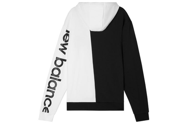 New Balance Splice Logo Hoodie 'White Black' MT11511-BM sold by KicksCrew product image thumbnail 2