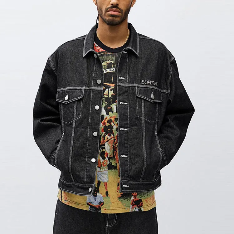 Supreme FW20 Week 1 Denim Jacket 'Black' SUP-FW20-008 sold by KicksCrew product image thumbnail 3