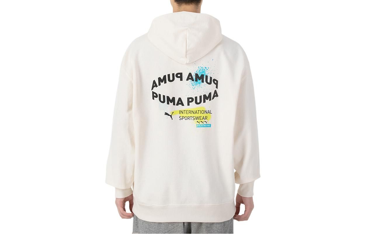 Puma Oversize Trend Graphic Logo Hoodie 'White' 536061-65 sold by KicksCrew product image thumbnail 2