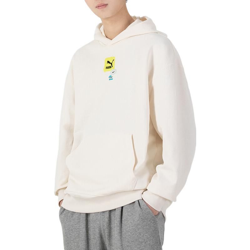 Puma Oversize Trend Graphic Logo Hoodie 'White' 536061-65 sold by KicksCrew product image thumbnail 4