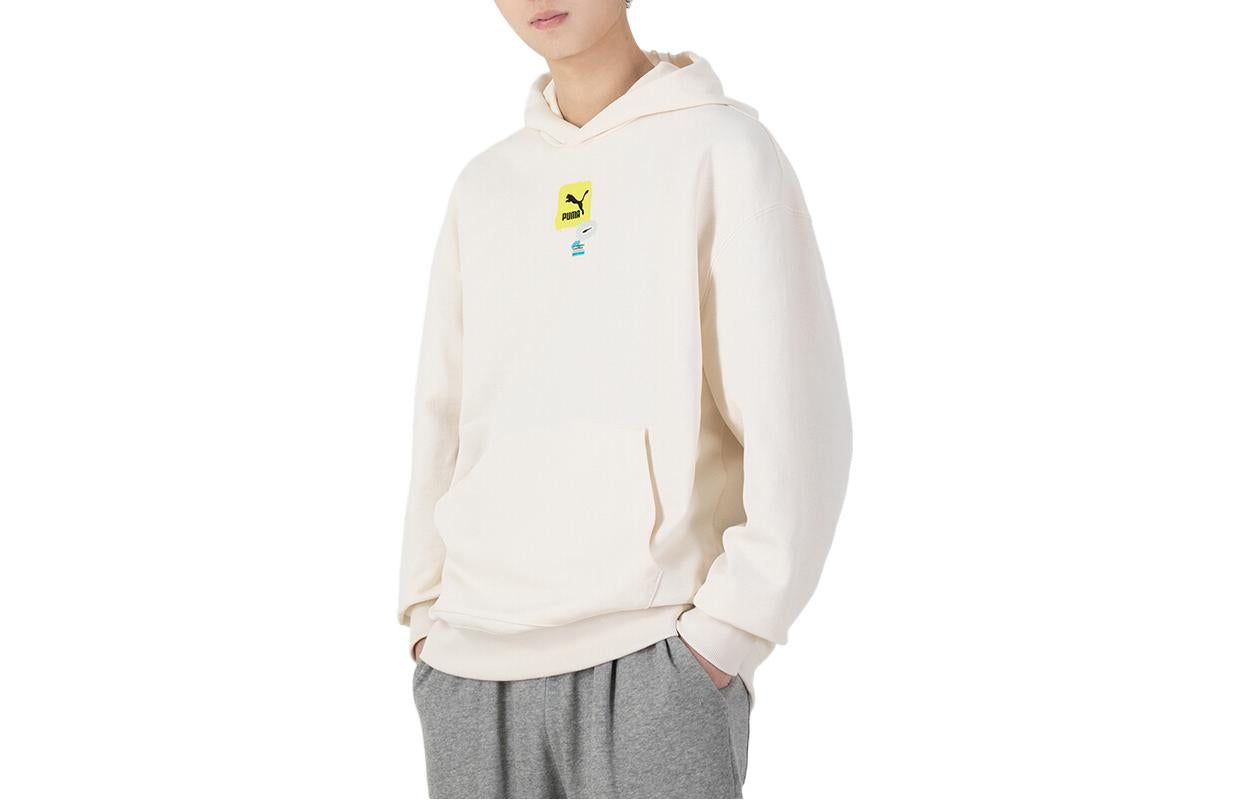 Puma Oversize Trend Graphic Logo Hoodie 'White' 536061-65 sold by KicksCrew product image thumbnail 3