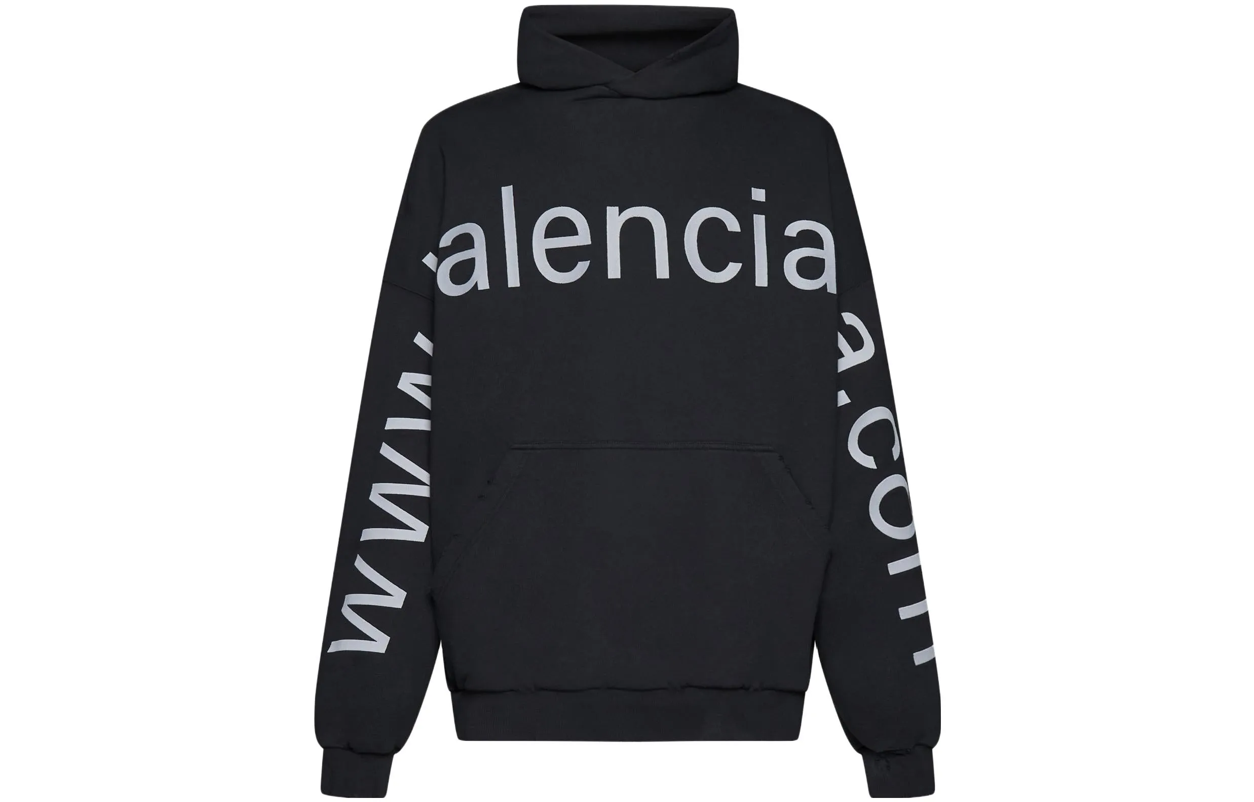 Balenciaga Bal.Com Popover Hoodie 'Black' 739024TOVN98151 sold by KicksCrew product image thumbnail 3