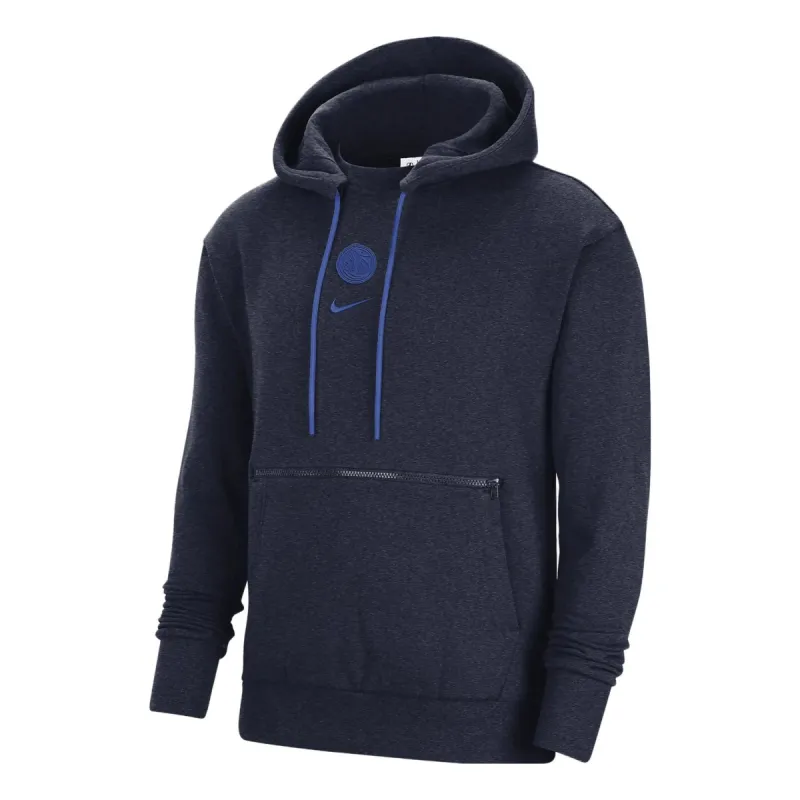 Nike x NBA Dallas Mavericks Courtside Fleece Hoodie 'Navy' DR9305-419 sold by KicksCrew