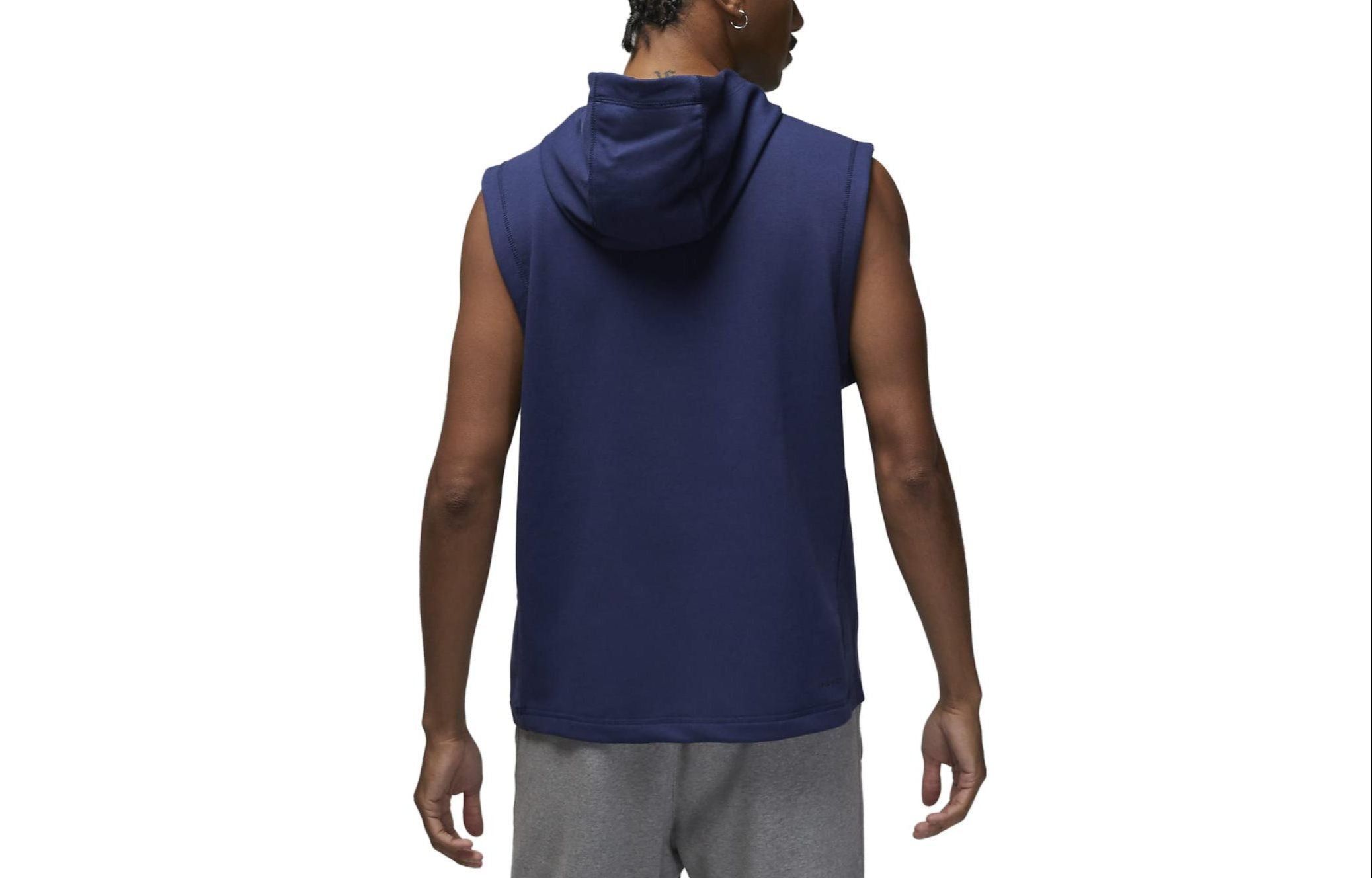 Air Jordan Dri-FIT Sport Men's Fleece Sleeveless Hoodie 'Blue' DZ0572-410 sold by KicksCrew product image thumbnail 2