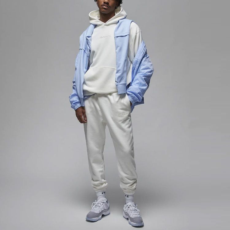 Air Jordan Wordmark Fleece Hoodie 'Sail' FJ1966-133 sold by KicksCrew product image thumbnail 3