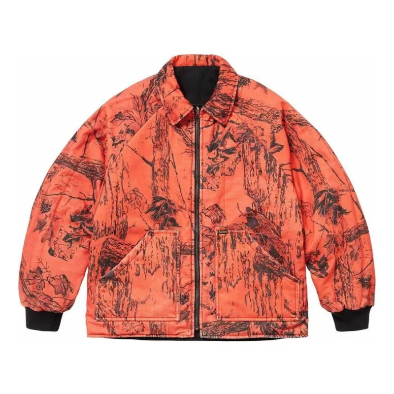 Supreme x Realtree Reversible Quilted Work Jacket 'Orange Black' SUP-SS24-105 sold by KicksCrew