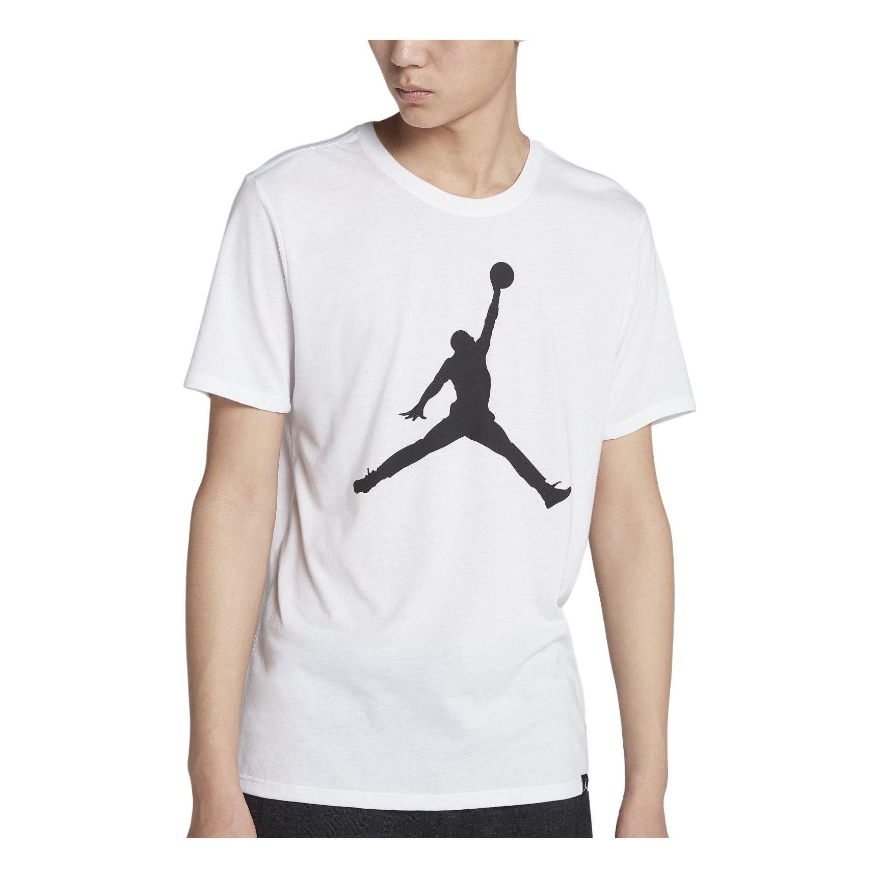 Air Jordan Jumpman Logo T-Shirt 'White' AQ8034-100 sold by KicksCrew
