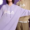 FILA Classic Logo Hoodie 'Purple White' F51U238298F-PR sold by KicksCrew