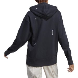 (WMNS) adidas Relaxed Hoodie With Healing Crystals-Inspired Graphics 'Black' IC0803 sold by KicksCrew