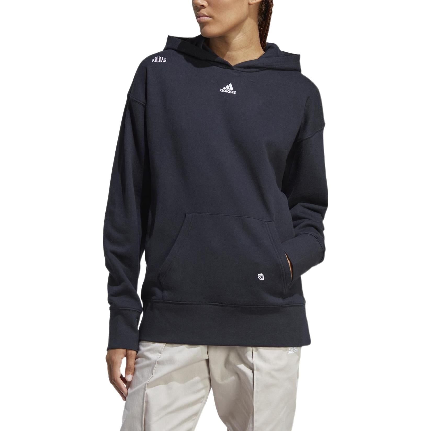 (WMNS) adidas Relaxed Hoodie With Healing Crystals-Inspired Graphics 'Black' IC0803 sold by KicksCrew product image thumbnail 2