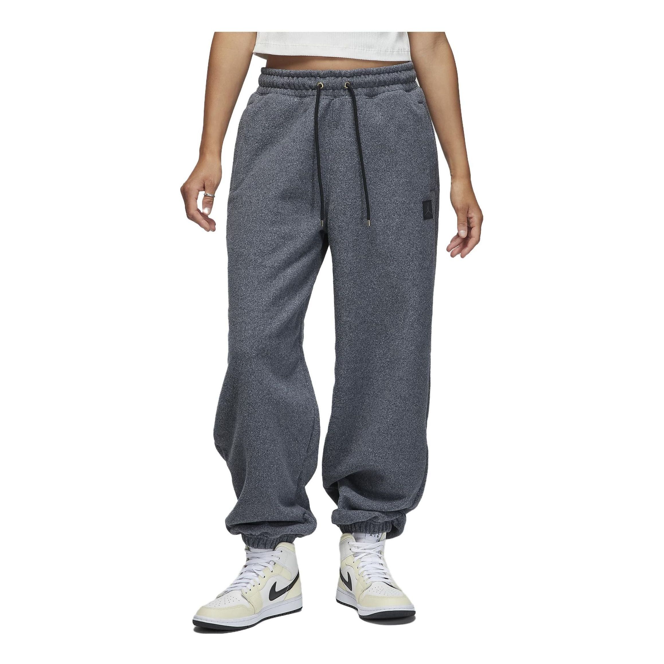 (WMNS) Air Jordan Flight Fleece Pants 'Dark Grey' FD7234-010