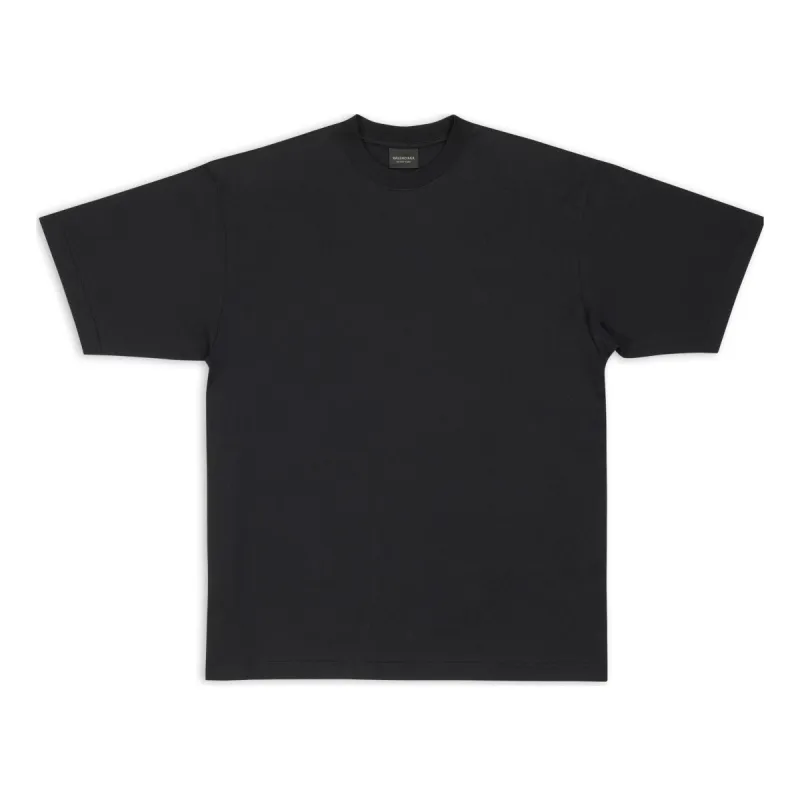 Balenciaga Care Label T-shirt Medium Fit 'Black' 724514TNVL91070 sold by KicksCrew